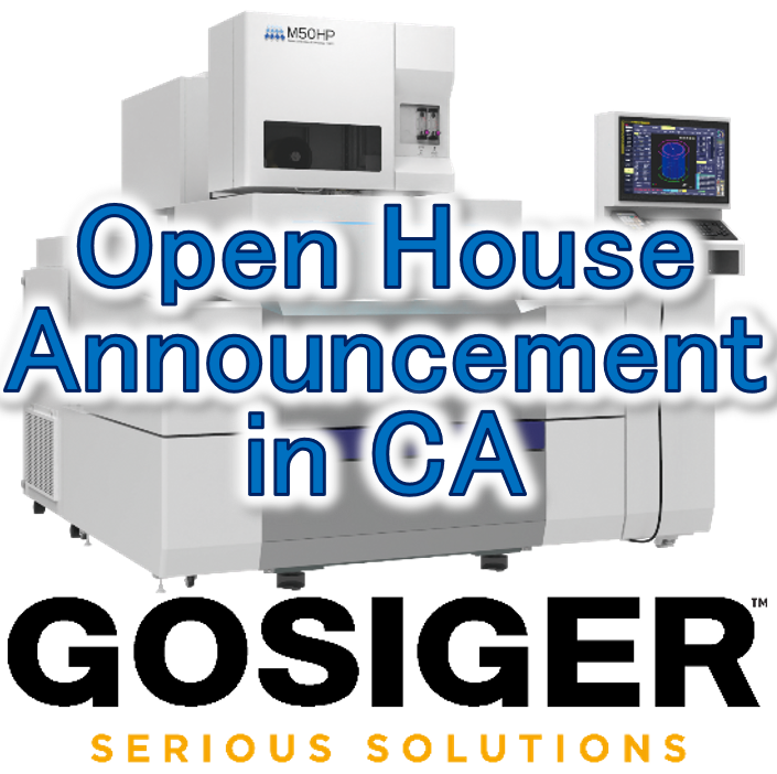 Open House Announcement in CA at Gosiger West